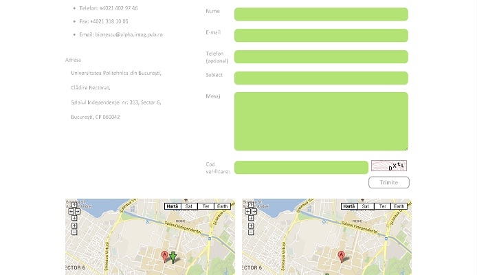 Dezvoltare site de prezentare, Campus - layout site, contact.jpg